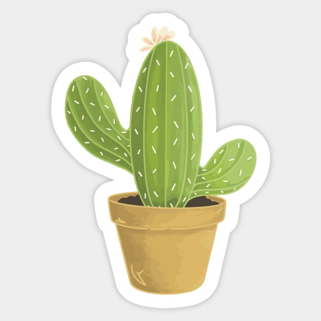 Dainty Cactus Sticker by studiomo